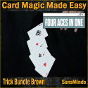 Card Magic Made Easy - Limited 5 - Trick Bundle Brown - SansMinds