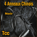 4 Anneaux Chinois Luxe TCC - Linking Rings Noir