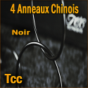 4 Anneaux Chinois Luxe TCC - Linking Rings Noir