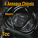 4 Anneaux Chinois Luxe TCC - Linking Rings Noir