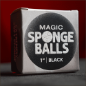 4 Balles Mousse Noir 1"