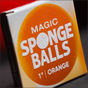 4 Balles Mousse Orange 1"