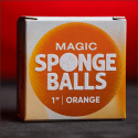 4 Balles Mousse Orange 1"