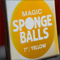 4 Balles Mousse Jaune 1"