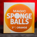 4 Balles Mousse Orange 3"
