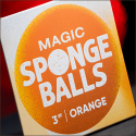 4 Balles Mousse Orange 3"