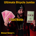 Ultimate Bicycle Jumbo 3 Card Monte Red - Michael Skinner's