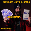 Ultimate Bicycle Jumbo 3 Card Monte Blue - Michael Skinner's