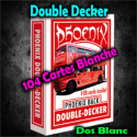 Phoenix Double Decker - 104 Cartes Double Blanc - Card Shark