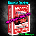 Phoenix Double Decker - 104 Cartes Blanche Rouge - Card Shark