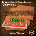 Tyvek Vertical Himber 2 Envelopes Brown  - Alan Wong
