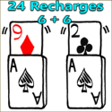 Recharges Sketchpad 9 de Carreau 2 de Trèfle + 12 Découpées  - Martin Lewis
