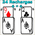 Recharges Sketchpad 9 de Carreau 2 de Trèfle + 12 Découpées  - Martin Lewis