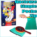 Quêteuse Simple Poche Verte Zipper