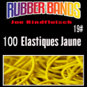300 Elastiques Rainbow - Jaune - 19