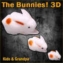 The Bunnies! 3D Rabbits - Kids & Grandpa