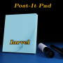 The Iarvel Magic Post-It Pad Blue