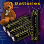4 Batteries Pour Teddy Bear