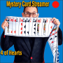 Mystery Card Streamer - Red 4 of Hearts