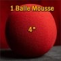 1 Balle Mousse Rouge 4 "