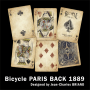 Bicycle Paris Back 1889 Bleu - ÉDITION 2025