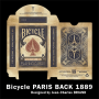 Bicycle Paris Back 1889 Bleu - ÉDITION 2025
