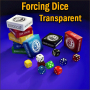 Forcing Dice Set Transparent Blue - Iarvel Magic