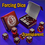 Forcing Dice Set Transparent Red - Iarvel Magic