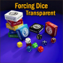 Forcing Dice Set Transparent Red - Iarvel Magic