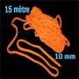 Corde Orange 15 mètre (Diamètre 10 mm)