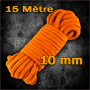 Corde Orange 15 mètre (Diamètre 10 mm)