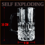 Self Exploding Beer Glass Big - 16 x 9 cm - Wance