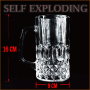 Self Exploding Beer Glass Big - 16 x 9 cm - Wance
