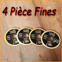 Pièces Chinoise Extra Fine Taille Dollar - 4 piéces