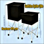 Guéridon Spider Qble (Hauteur 99 cm)