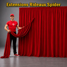 Extensions Pour Rideaux Spider Evoflex Rouge