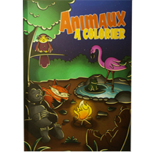 Coloring Book Animaux Papier Glacé