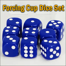 Forcing Cup Dice Set Blue - Que Les Dés