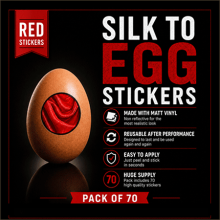 Silk to Egg Stickers Pack of 70