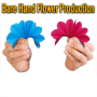 Bare Hand Flower Production - 10 Multicolored Paper Flowers