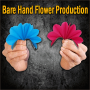 Bare Hand Flower Production - 10 Multicolored Paper Flowers