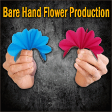 Bare Hand Flower Production - 10 Multicolored Paper Flowers
