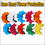 Bare Hand Flower Production - 10 Multicolored Paper Flowers