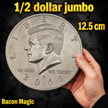 Pièce Jumbo Coin 12.5 cm - Oversized Half Dollar - Bacon Magic