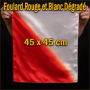 Foulard Rouge et Blanc Dégradé (45 x 45 cm)