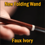 New Folding Wand - Faux Ivory - TCC
