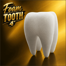Foam Tooth 4" - Dent En Mousse