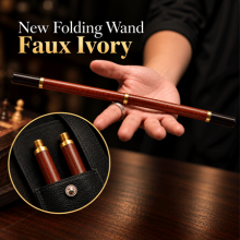 New Folding Wand - Faux Ivory - TCC