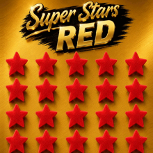 Etoile en Mousse - Super Stars Red