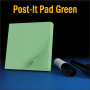 The Iarvel Magic Post-It Pad Green
